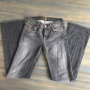 7 For All Mankind Gray Boot Cut Jeans